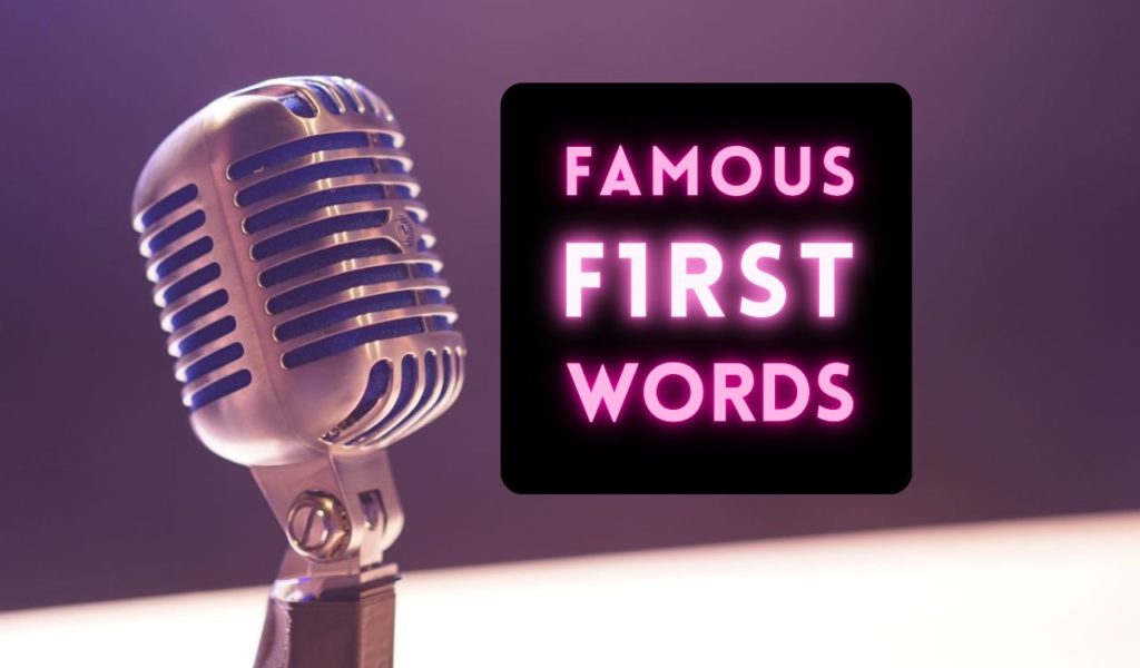 Famous First Words Blogpost Bild